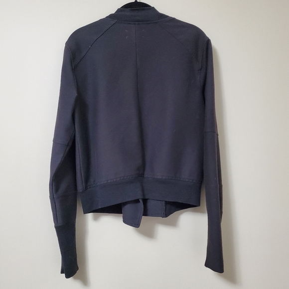 LOFT Lou & Grey Black Knit Moto Jacket Size M - Picture 3 of 6